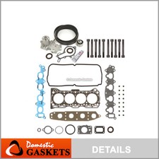 Juego de juntas de culata Kit de correa de distribución Bomba de agua Ajuste 94-98 Suzuki Chevrolet Geo G16KV