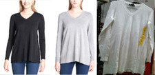 DKNY Jeans Ladies' V-Neck Sweater, Colors / Sizes, NWT