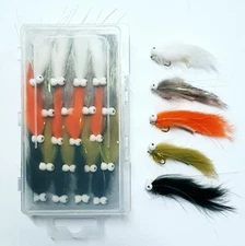 Trout Flies - Minkie Booby Zonkers Selection Assorted colours Zonker Fly Fishing