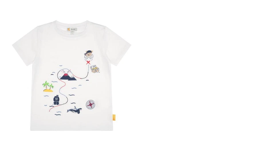 STEIFF under the surface Shirt PIRAT;weiß gr. 98 - Bild 1 von 1