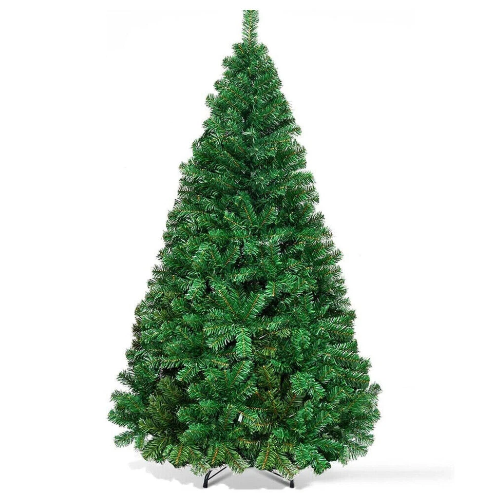 6FT Christmas Tree Pine Bushy Green Artificial Xmas Tree With Metal Stand Decor - Image 3 of 4