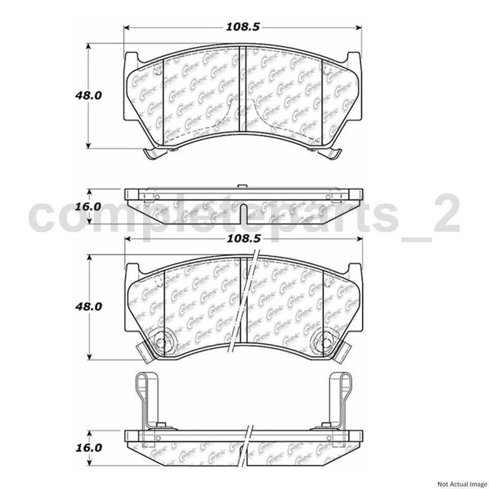 Front Brake Pad Set Brake Rotors Fits Nissan 200SX 1.6L Nissan Lucino 1.6L - Image 4 of 4