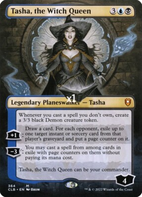 MTG Borderless CMR: CLB Tasha, the Witch Queen Queen MINT