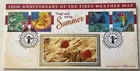 GB QEII 2001 Weather Benham Silk Numbered FDC Dry Weather Reading SHS Cat £20+