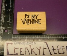 BE MY VALENTINE RUBBER STAMP ANNETTE WATKINS B874 CREAKYATTIC
