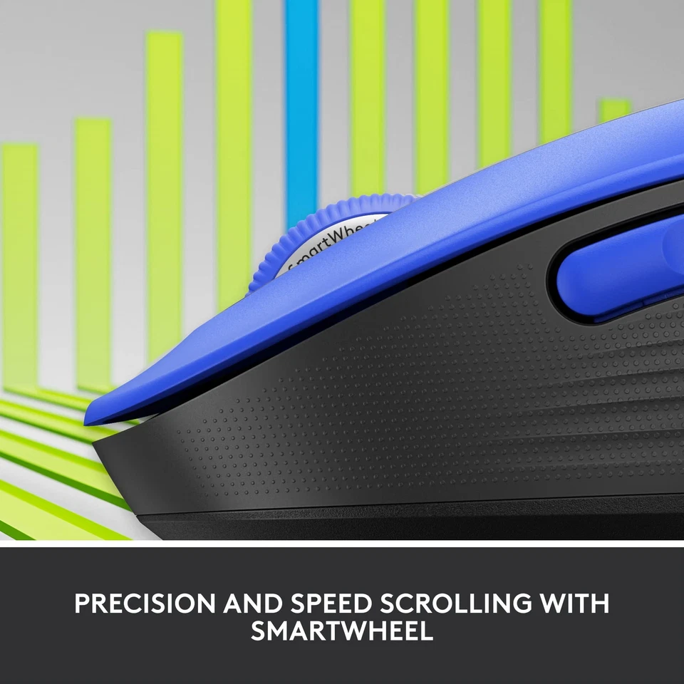 Logitech Signature M650 Wireless Mouse for Large Hands Quiet Scroll SmartWheel - Image 2 of 4