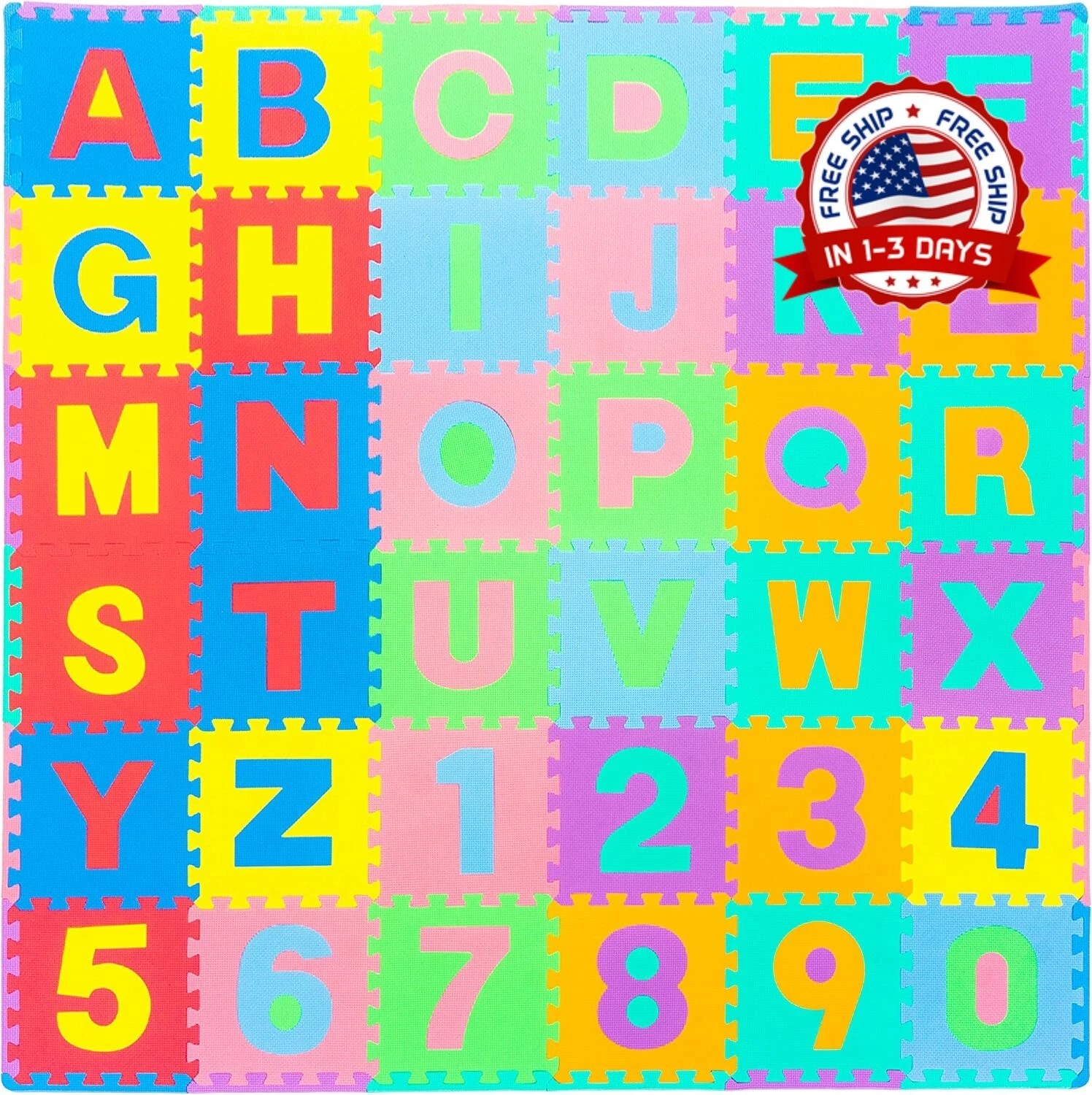 Play Mats Floor Mat Espuma Puzzle Playmat para niños Nuevo 2022 36 Tiles 12"