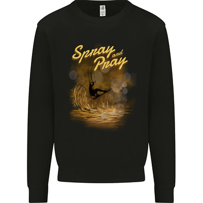 Kitesurfing Spray And Pray Kinder Sweatshirt Pullover