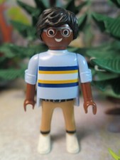 personnage père de famille noir lunettes maison moderne barbecue 9272 PLAYMOBIL