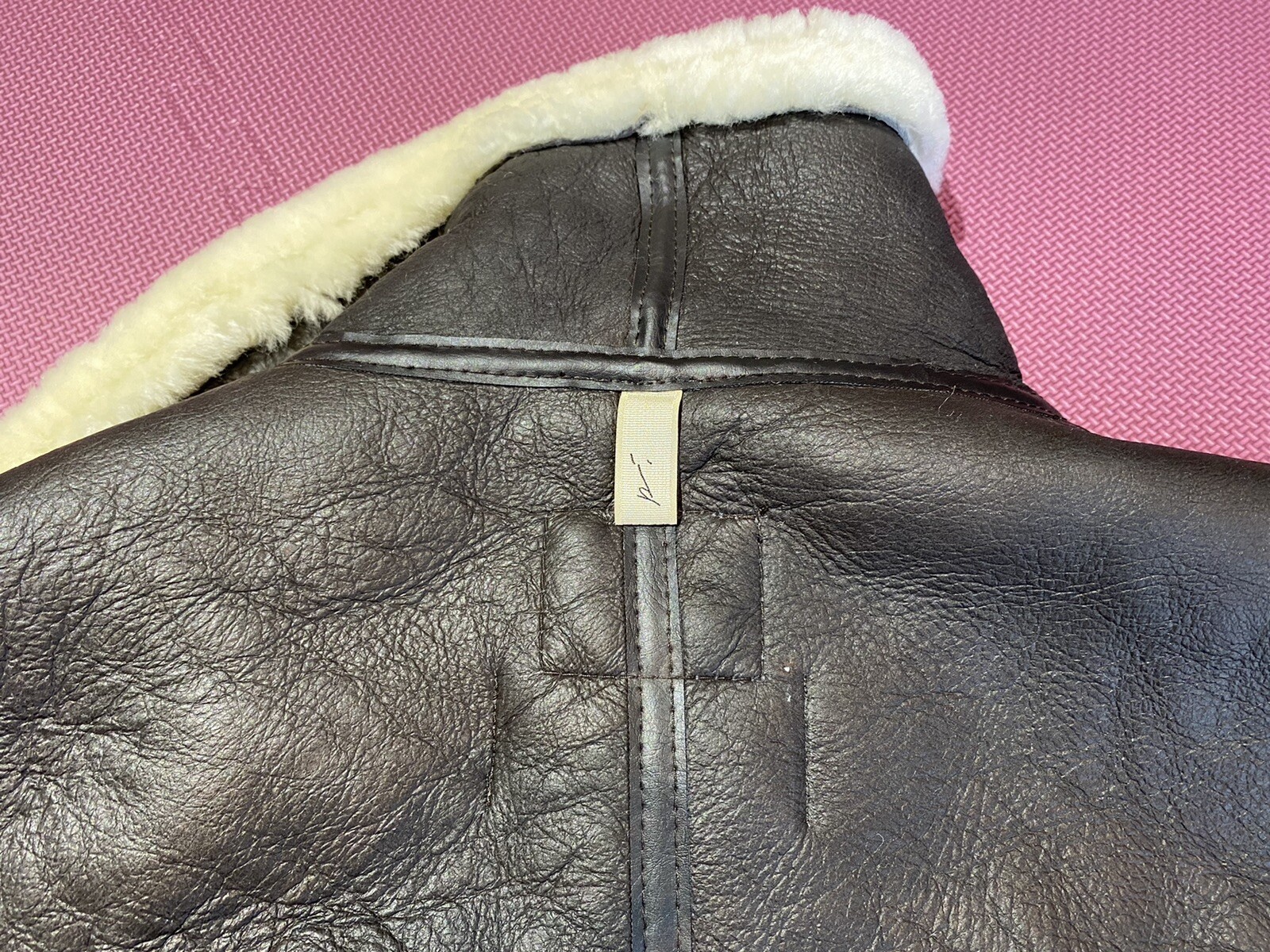 Brown Bourdon Shearling Aviator Jacket 