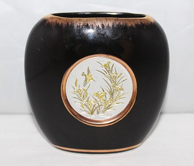 The Art of Chokin - japanisches Porzellan - 4 1/2'' Vase - sehr guter Zustand