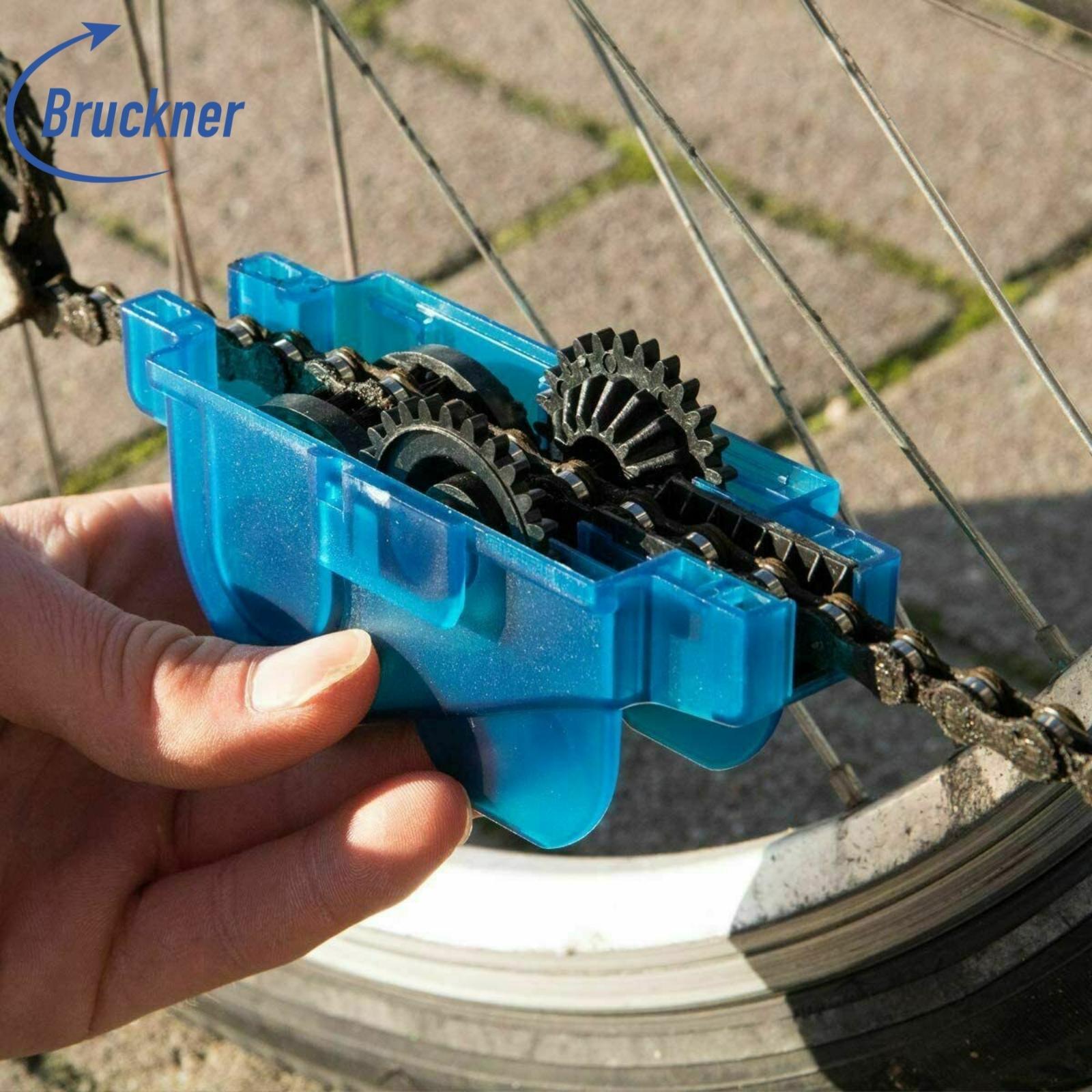 Kettenreiniger Set Für Motorrad & Fahrrad - Mit Bürste Und Ölschutz