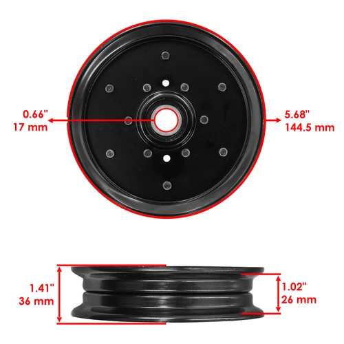 781856 48" Deck Riemenscheibe für Hustler Trim Star Rasen 927400 929240 929265 929273 - Bild 2 von 7
