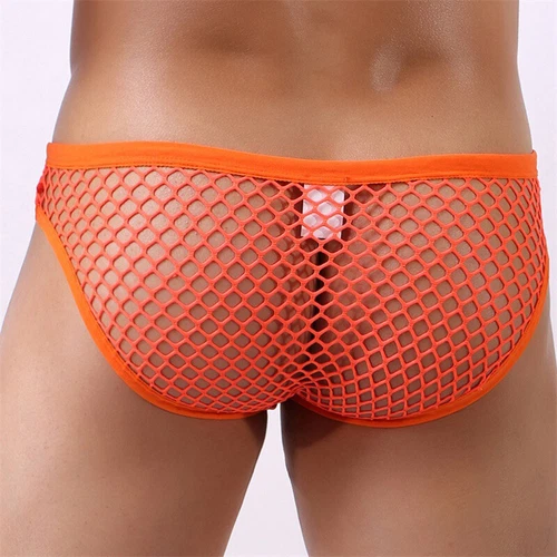 Mens Sexy Briefs Thong See-through Underwear Tanga Underpants Undies G-string UK - Picture 5 of 22