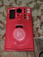TASCAM CD-GT1 Portable CD Guitar Trainer Red Read A4 untested for parts/repair