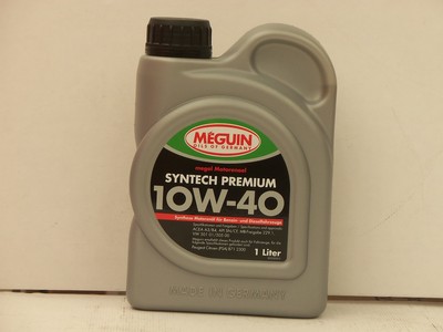 Meguin Megol Motorenöl Syntech Premium SAE 10W-40 1 Ltr VW50500 MB 229.1