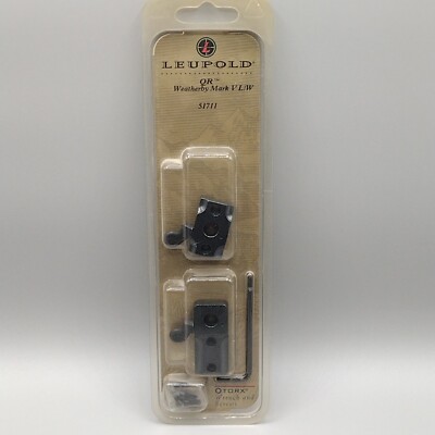 Leupold Quick Release Weatherby Mark V L/W Scope Base NEW QR Mounts 51711 BLUED