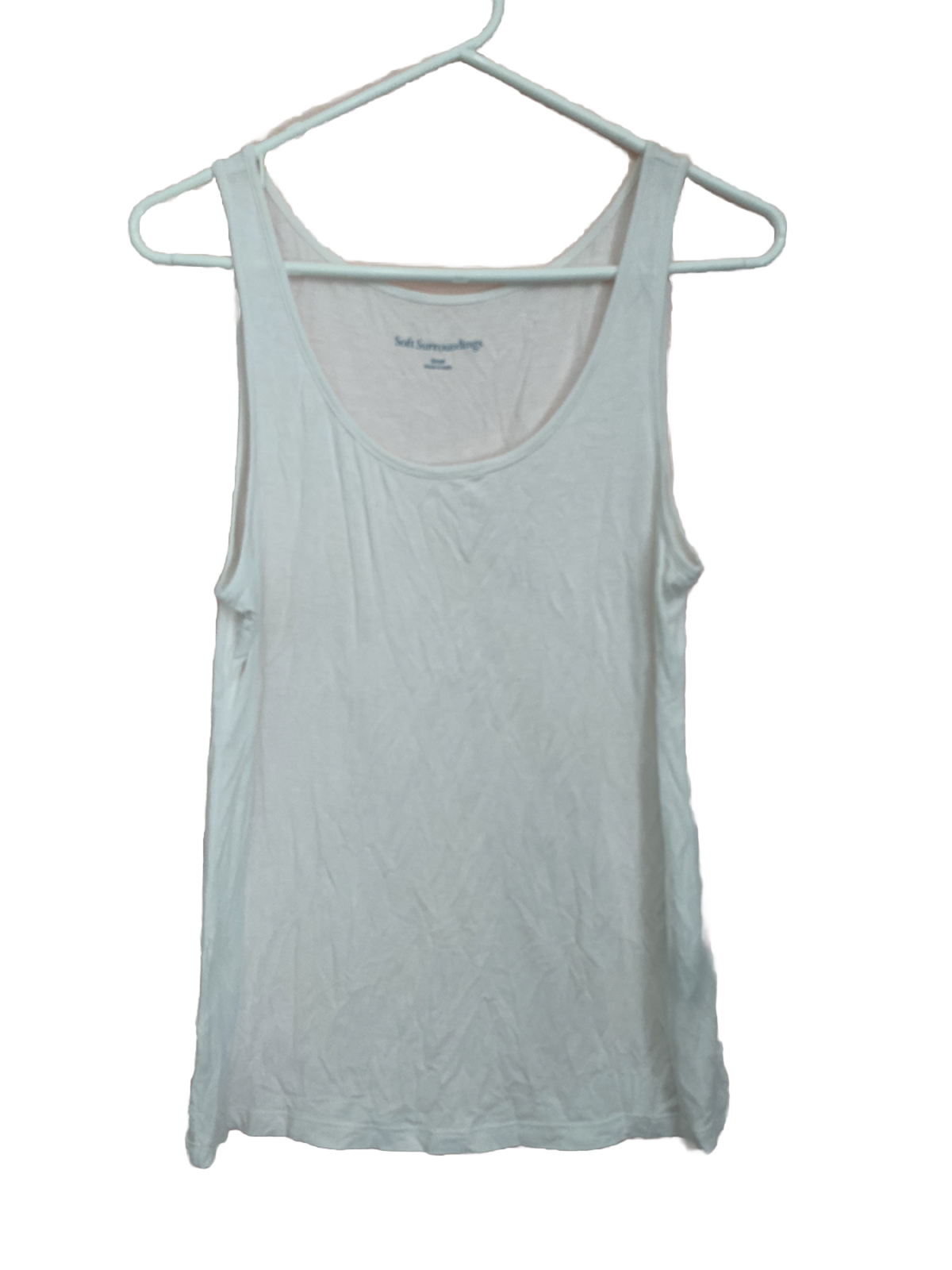 Soft Surroundings Small Women's Solid White Tank … - image 1