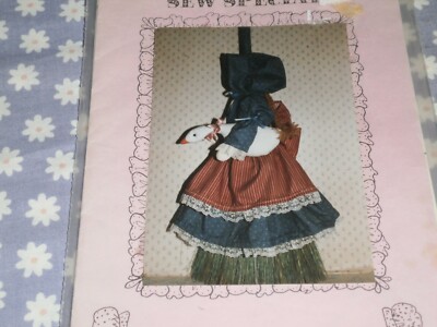 SEW SPECIAL CRAFTS GOOSE GIRL COLLECTION BROOM COVER PATTERN-UNCUT
