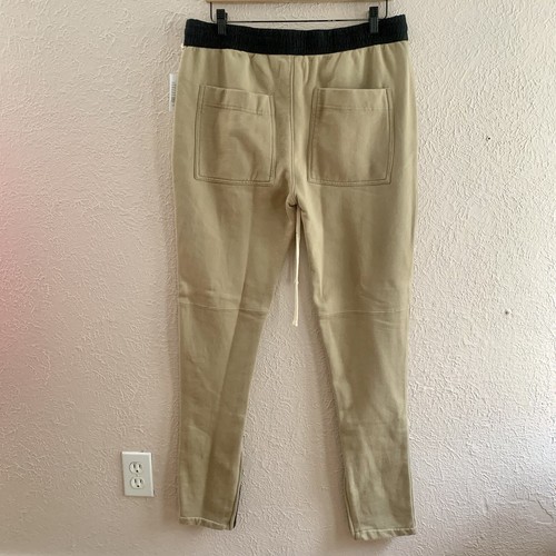Fear of God Essentials x Pacsun Chinchilla Joggers Mens Large Tan Ankles Zip - Picture 2 of 7