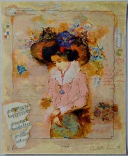 ALEXANDER & WISSOTZKY LOVELY LADY SERIGRAPH SIGNED PP#48/50 W/COA PRINTERS PROOF