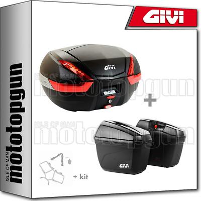 GIVI CASE V47NN + SIDE-CASES E22N TRIUMPH BONNEVILLE T100 2019 19