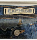Express Hipster Flare Blue Denim Jeans Size 3/4 L — photo 3