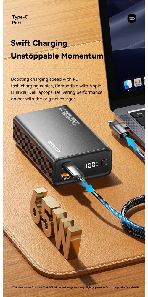 Power Bank 20000mah Mobile Phone Plastic Medium Black 2-usb 5v Backup 65w Power Bank 20000mah Mobile Phone Plastic Medium Black 2-usb 5v Backup 65w