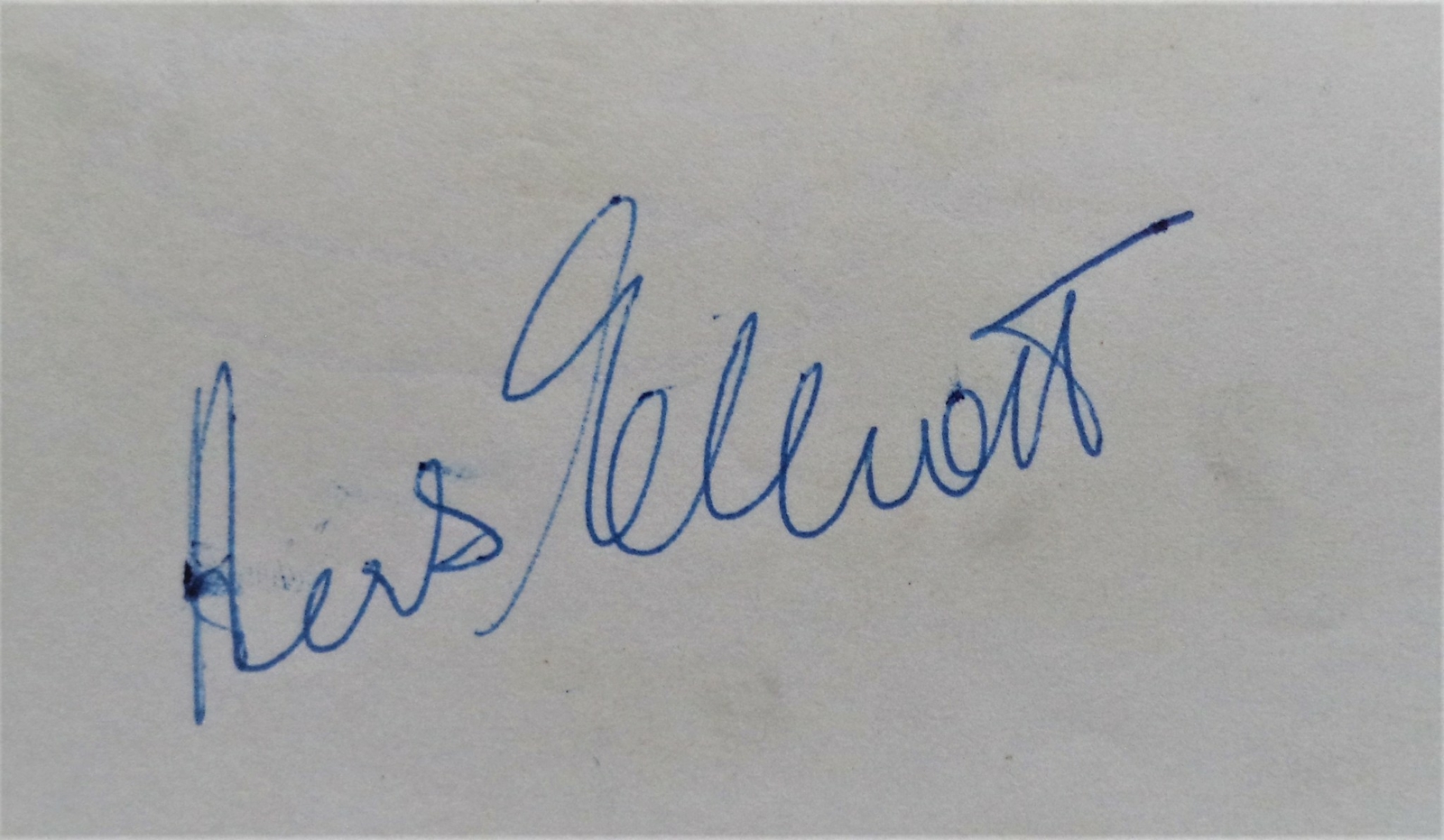 OLYMPIC GAMES 1960 HERB ELLIOTT 1500m GOLD MEDAL WINNER ORIGINAL INK