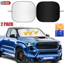 2× Car Windshield Sun Protection Shade Foldable Front Window Summer Interior USA