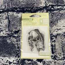 Studio 112 FISH JUMPING FISH FISHING CLEAR MINI UNMOUNTED STAMP