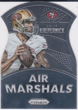 COLIN KAEPERNICK PRIZM DIE-CUT Football Card AIR MARSHALLS San Francisco 49ers!