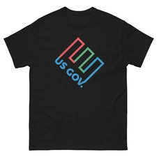 Funny Political US Gov. Enron T-Shirt Big Logo