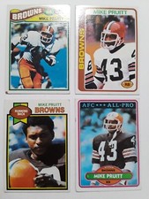 Mike Pruitt Vintage Football Card Lot (4 ct) Cleveland Browns 1977-80 Topps w/RC
