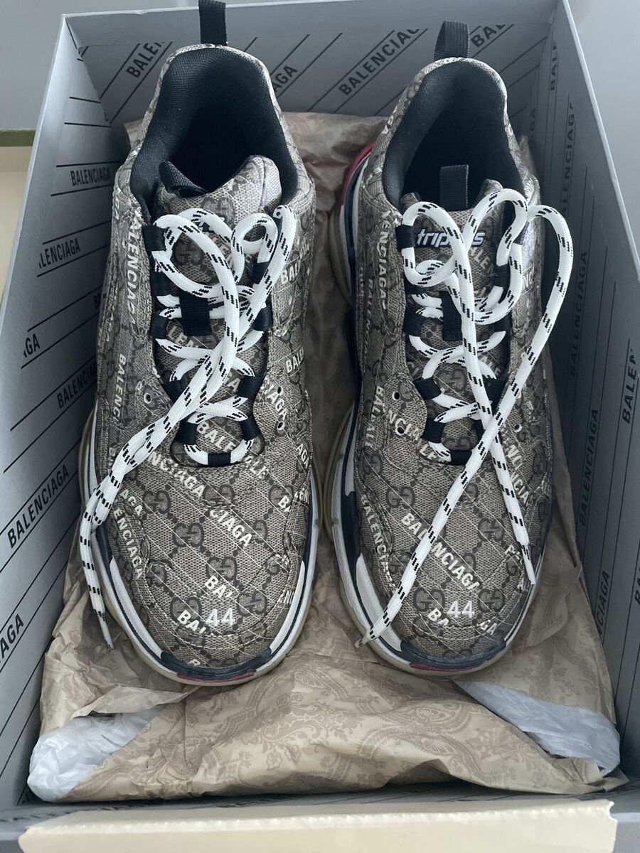 Balenciaga X Gucci Hacker Project Triple S Size 10.5/US 44 E Balenciaga X Gucci Hacker Project Triple S Size 10.5/US 44 E