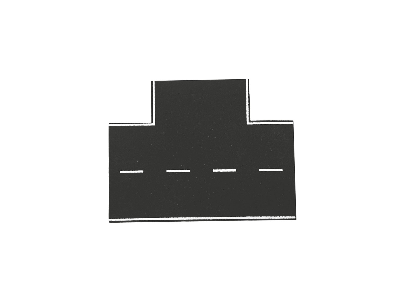 Vollmer 48263 - H0 Asphalt Street Plate Made Of Stone, 90° Inlet, L 15.5