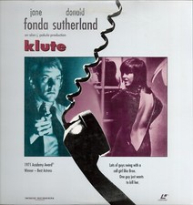 Klute 1971 Laserdisc Jane Fonda Donald Sutherland Widescreen Alan J Pakula