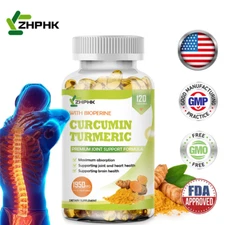 Turmeric Curcumin with Bioperine 1950mg High Absorption Triple Strength Capsules