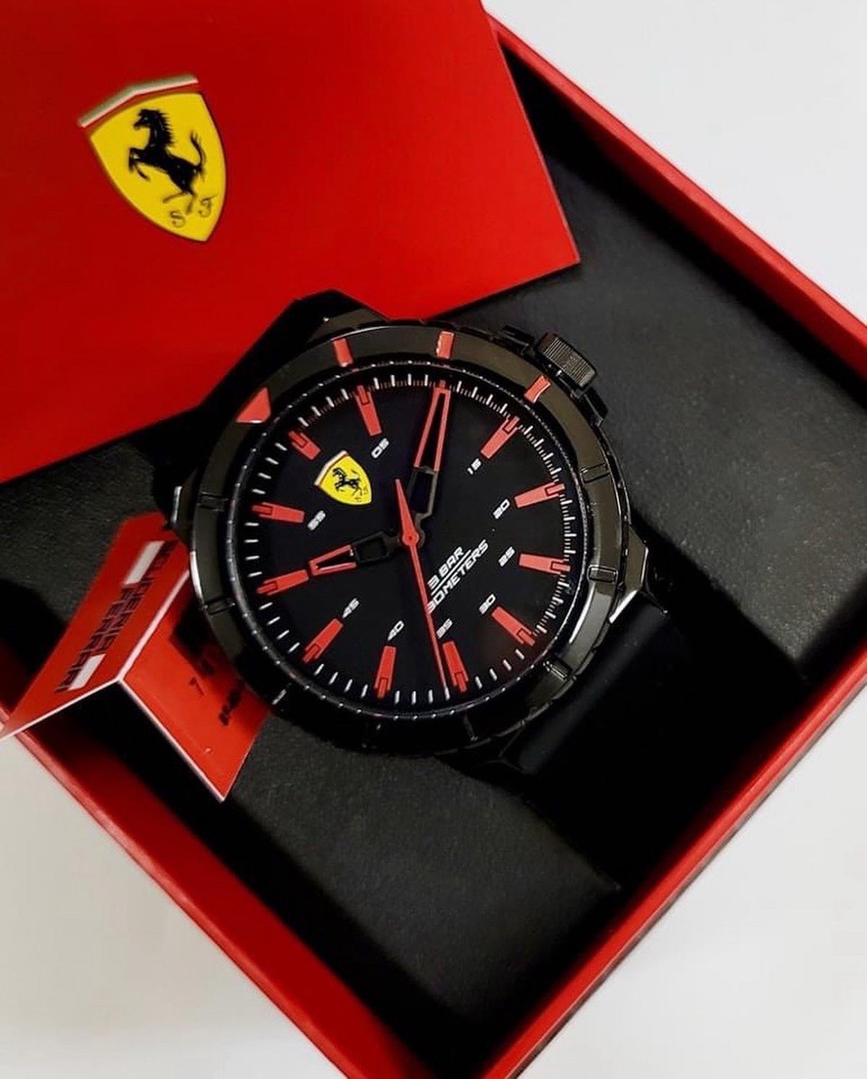 NWB Authentic Scuderia FERRARI 0830903 Men Luxury Watch Quartz