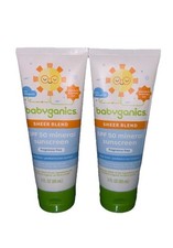 2X Babyganics Mineral-Based SPF 50 Baby Sunscreen Lotion 3oz Tube Exp: 11/26