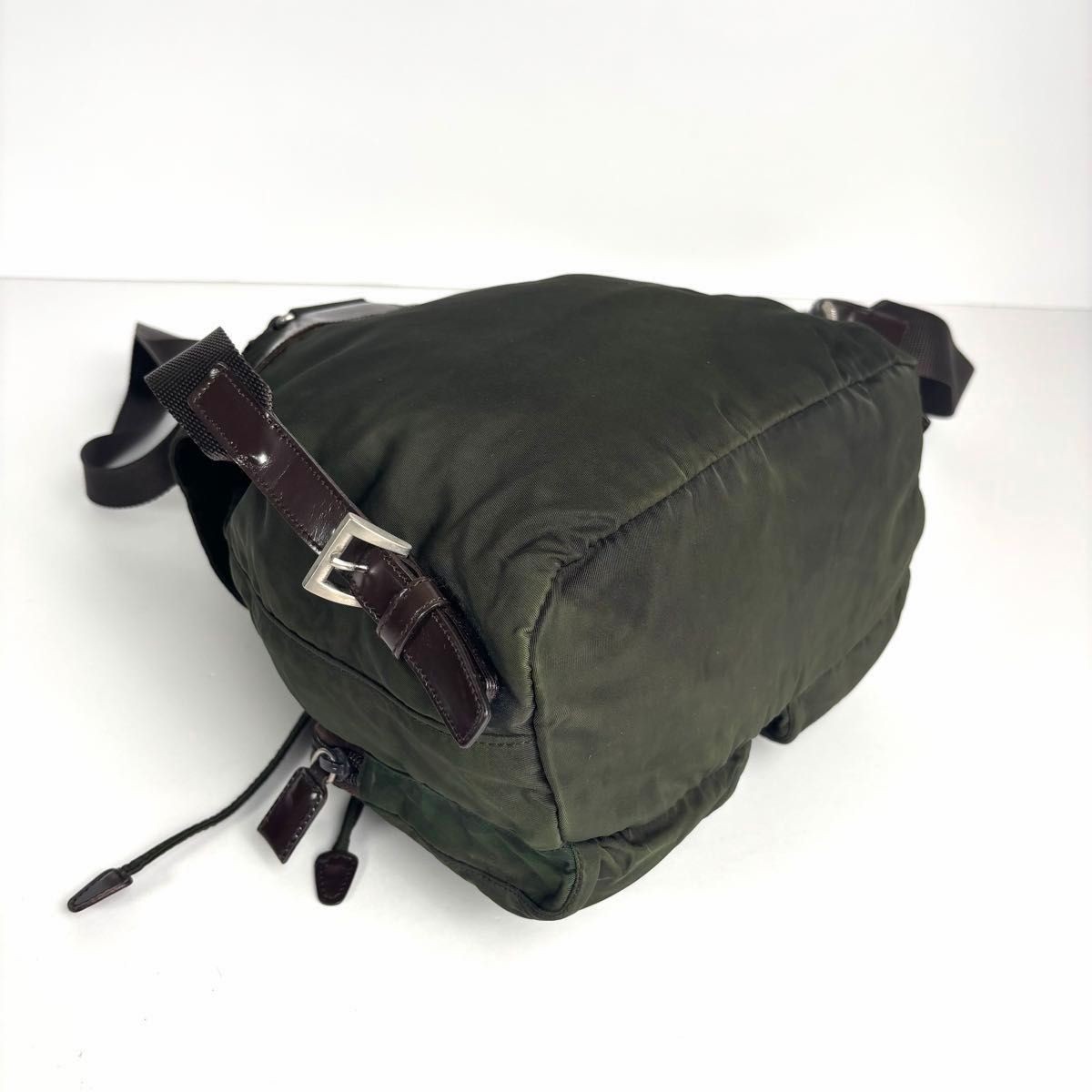 Excellent condition PRADA backpack daypack triang… - image 10