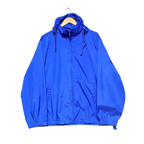 Eddie Bauer, Vintage Eddie Bauer EBTEK Royal Blue Packable Windbreaker Jacket Mens Medium
