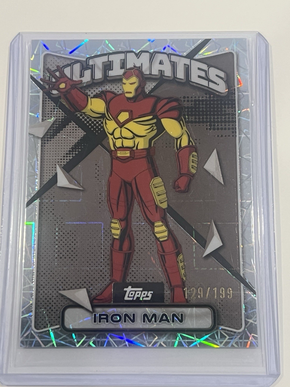 IRON MAN 2025 - Topps Finest X-Men '97 Ultimates #57 Laser Refractor /199