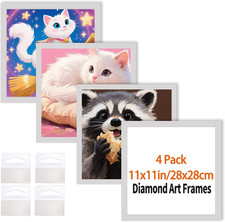 Diamond Art Frame 12X12 Inch - Diamond Frame 30X30 Cm Painting Suitable for 10X1