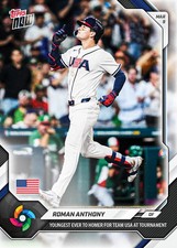 2026 TOPPS NOW WBC #WB21 ROMAN ANTHONY - YOUNGEST TO HOMER FOR TEAM USA