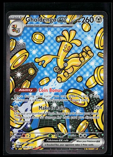Pokemon Gholdengo EX SIR #164/131 SV: Prismatic Evolutions