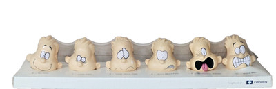 Feeling Heads Set Of 5 Pain Expressions ~  0, 2, 4, 6, 8 & 10 ~ ESP  ~ Sealed