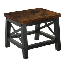 Wooden Step Stool for Adults and Kids, Step Stool for High Bed with Non-Slip ...
