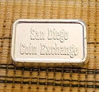Vintage 1980 USVI San Diego Coin Exchange 1 oz Silver Bar