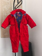 Vintage H&M 90's Y2K Kinder Overall Gr. 86 Übergangsanzug Frühling Elefant